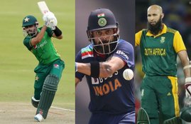 Babar Azam, Hashim Amla, Virat Kohli