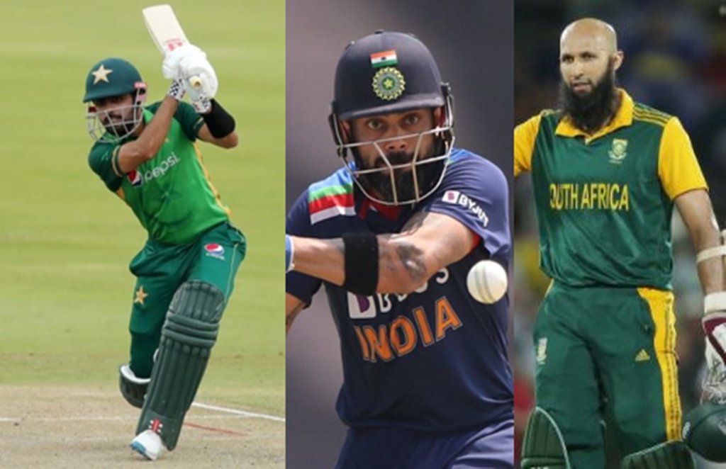 Babar Azam, Hashim Amla, Virat Kohli