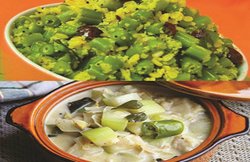 नारियल साथ सब्जी खास