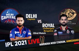 IPL 2021, DC vs RCB Live Cricket Score