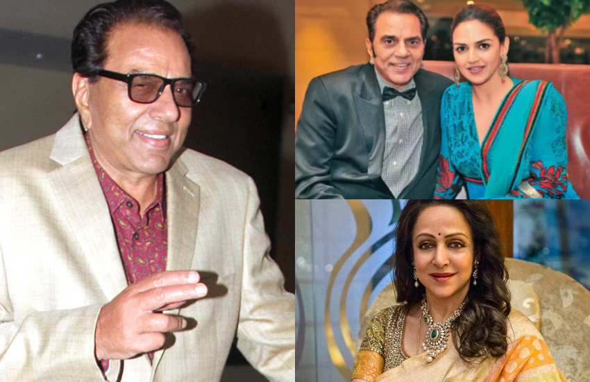 Isha Deol, Hema Malini, Dharmendra