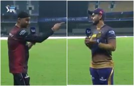 Harbhajan Singh Nitish Rana IPL 2021 KKR vs SRH