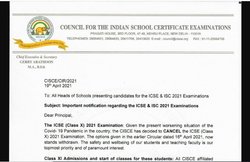 ICSE exam 2021 cancelled: CISCE ने रद्द किए एग्जाम, नोटिस जारी कर बताया अब आगे क्या होगा