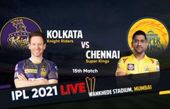 IPL 2021, KKR vs CSK Live Cricket Score