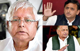 Lalu Prasad Yavad, Mulayam Singh Yadav, Akhilesh Yadav