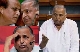 Mulayam Singh Yadav, Jayaprada, Amar Singh, Azam Khan