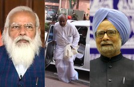 PM Modi,Dev Gowda,Manmohan SINGH