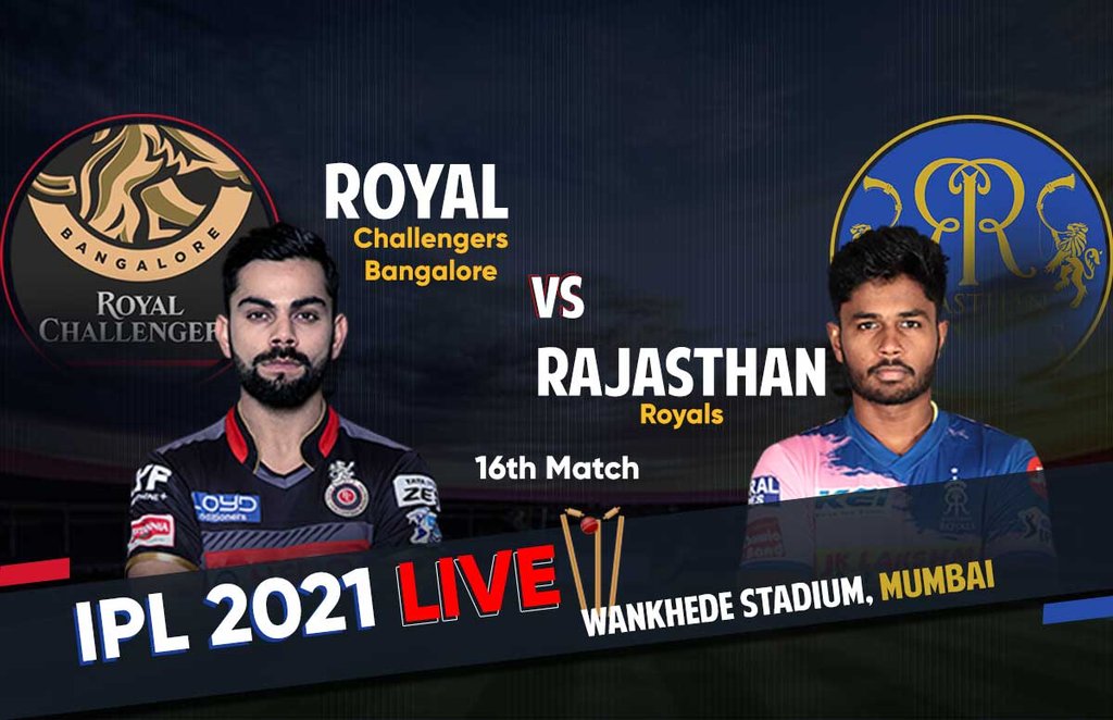 IPL 2021, RCB vs RR Live Score