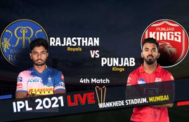 IPL 2021, RR vs PBKS Live Cricket Score