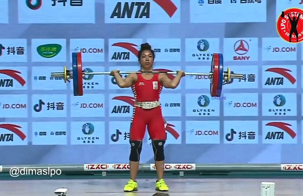 Saikhom Mirabai Chanu Bronze Clean Jerk World Record