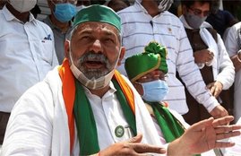 rakesh tikait, farmer protest, farm laws, corona