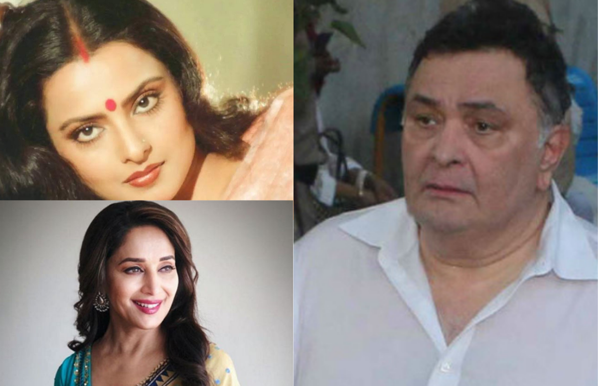 Rishi Kapoor, Madhuri Dixit, Rekha