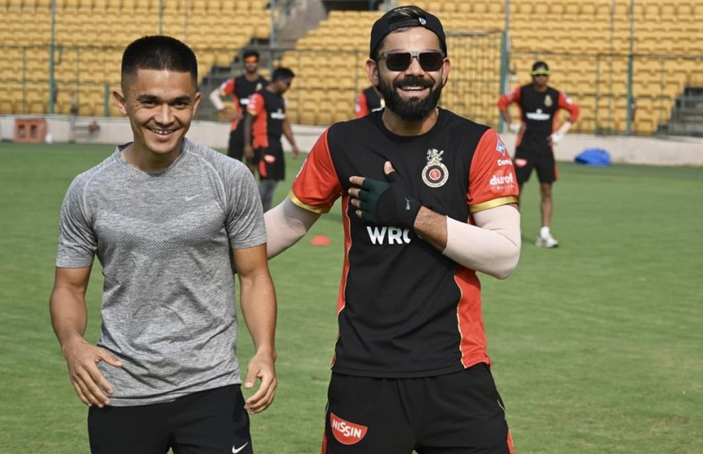 Virat Kohli Sunil Chhetri IPL 2021 Scary Instagram Childhood Story