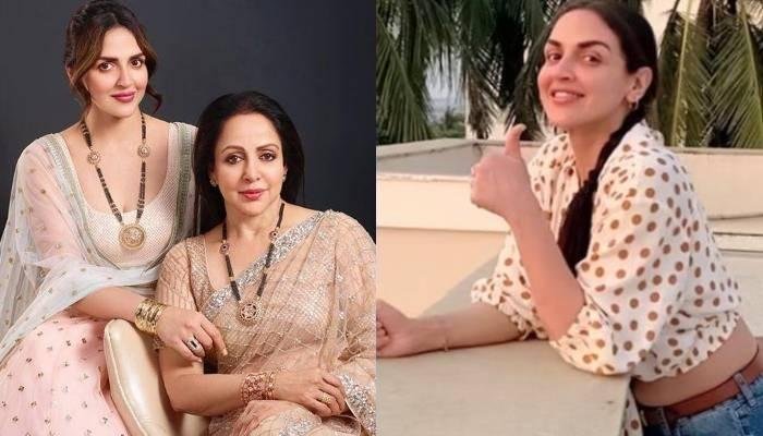 Isha Deol, Hema Malini, Dharmendra