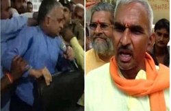 जब BJP विधायक सुरेंद्र सिंह की मौजूदगी में समर्थकों ने अधिकारी से की थी मारपीट, VIDEO वायरल हुआ तो मांगनी पड़ी थी माफी