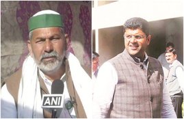 rakesh tikait, kisan andolan, farmers protest, Haryana, kisan andolan, dushyant chautala, haryana deputy cm, pm narendra modi, wheat procurement, Chandigarh News in Hindi, Latest Chandigarh News in Hindi, Chandigarh Hindi Samachar, jansatta