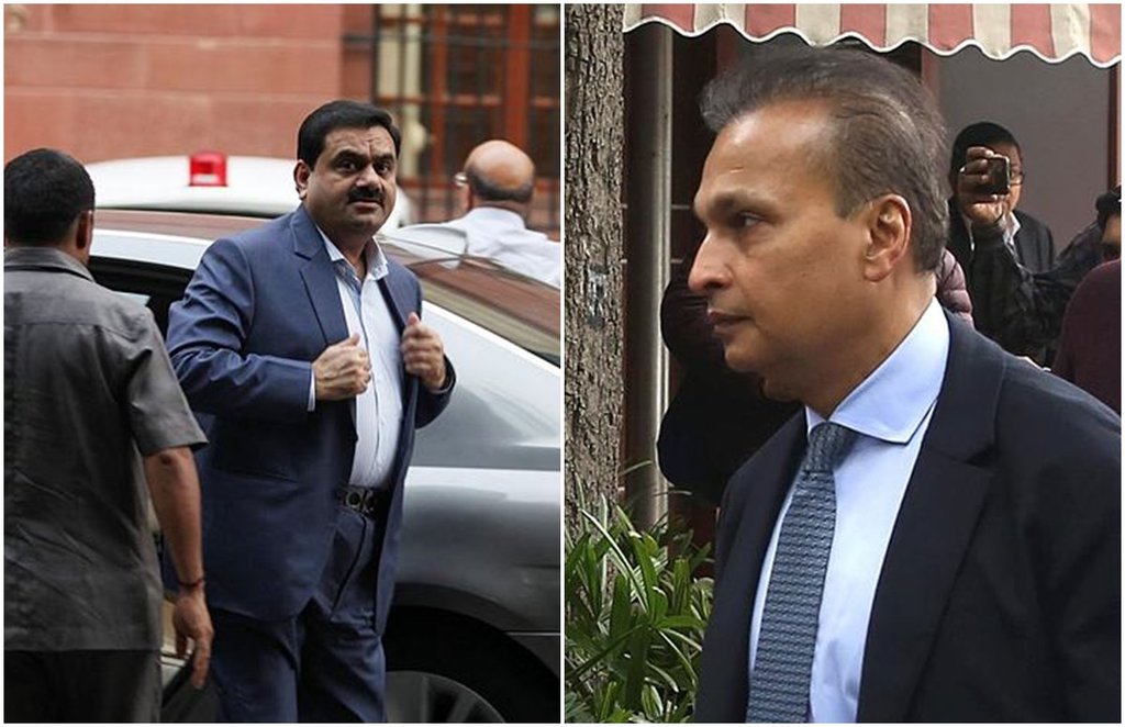 anil ambani, gautam adani