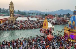 uttrakhand covid 19, haridwar kumbh, corona attack in kumbh, monk fight, covid 19 kumbh, kumbh covid update, corona, haridwar, sant, akhara, cases, uttarakhand, jansatta
