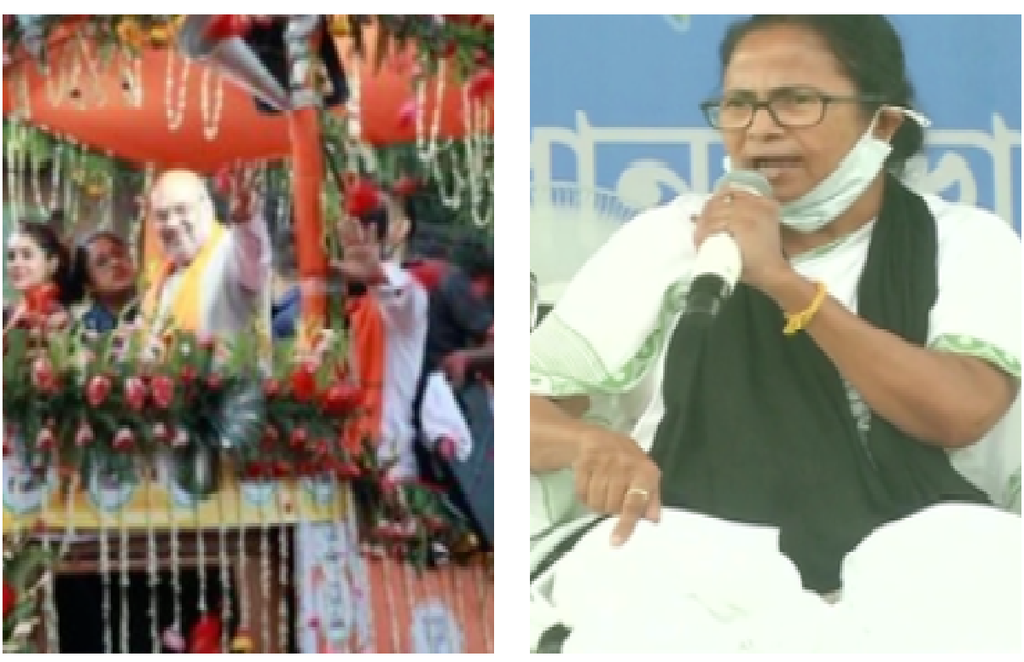 pm modi, corona, tika utsav, leaders without mask, amit shah, mamata banerjee