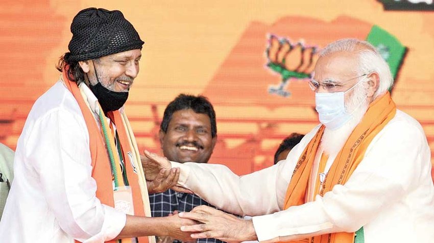 मिथुन चक्रवर्ती ने भारतीय जनता पार्टी जॉइन की है। (Photos: PTI And Social media)