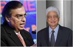 azim premji, mukesh ambani