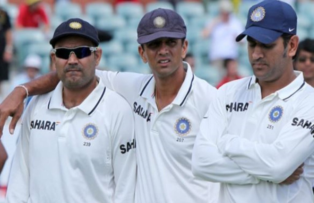 Rahul Dravid, Mahendra Singh Dhoni, Virender Sehwag