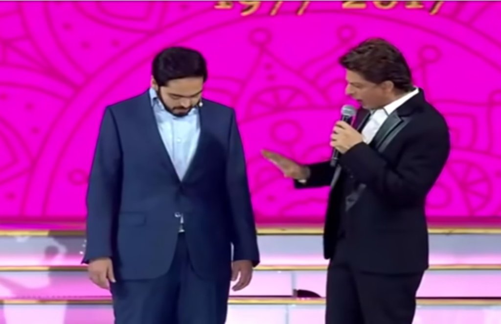 anant ambani, shah rukh khan, anant ambani video