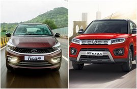 Maruti Vitara Brezza, Tata Tigor, Tata Tigor Comparison