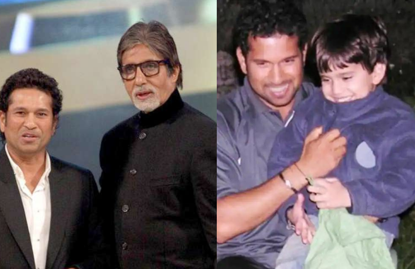 Sachin Tendulkar, Amitabh Bachchan, Arjun Tendulkar