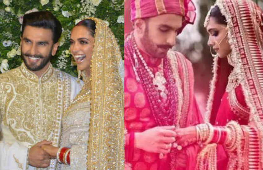 दीपिका पादुकोण और रणवीर सिंह की शादी इटली में हुई थी और इस शादी में दीपिका ने जब सिंधि रीति रिवाज से शादी की थी तब लहंगा पहना था। दीपिका का सब्यासाची ने डिजाइन किया था। रेड कलर के इस लहंगे की कीमत मीडिया रिपोर्ट्स के मुताबिक करीब 97 लाख रूपए बताई गई थी। बता दें कि अब तक की वेडिंग में दीपिका ने सबसे महंगा लहंगा शादी में कैरी किया था। (<a href=" https://www.jansatta.com/photos/lifestyle-gallery/deepika-padukone-priyanka-chopra-hema-malini-genelia-dsouza-and-these-stars-remarried-to-her-husband/1722422/"> दीपिका पादुकोण-प्रियंका चोपड़ा ही नहीं, इन स्टार्स ने भी की थी अपने पति से दोबारा शादी</a> )