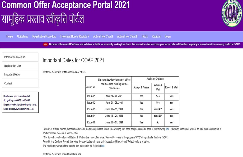GATE 2021 counselling, GATE counselling news, GATE 2021 counselling notification