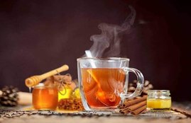 Honey, cinnamon, cold, cough, sore throat, flu, dalcheeni