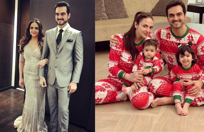 Isha Deol, Hema Malini, Bharat Takhtani, Dharmendra