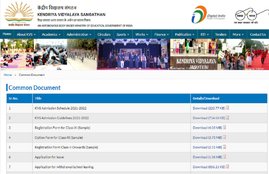Kendriya Vidyalaya, Kendriya Vidyalaya Sangathan, Kendriya Vidyalaya Notification