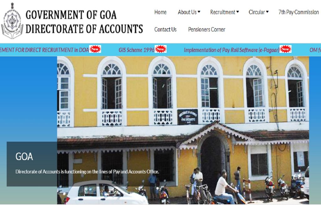 Directorate of Accounts Goa Recruitment 2021,goa.gov.in recruitment 2021, DOA recruitment 2021
