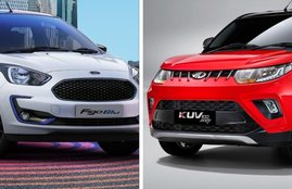 Mahindra KUV100 NXT Vs Ford Figo which car is best in features, price and Specification