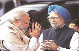 PM Narendra Modi, Manmohan Singh