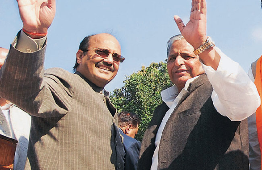 Mulayam Singh Yadav, Akhilesh Yadav, Amar Singh