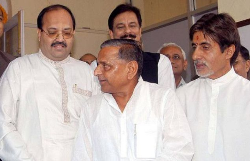 Mulayam Singh Yadav, Akhilesh Yadav, Amar Singh