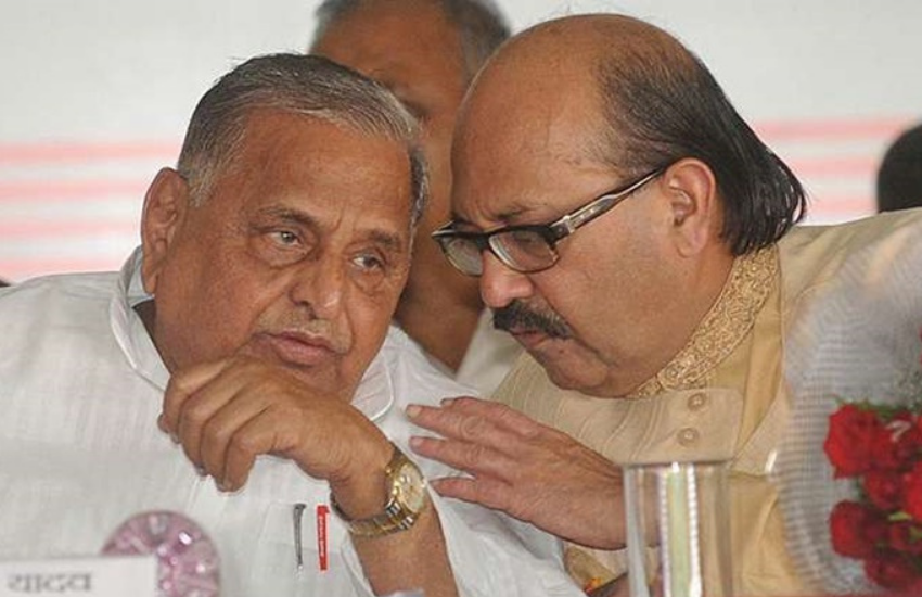 Mulayam Singh Yadav, Akhilesh Yadav, Amar Singh
