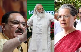 JP Nadda, Narendra Modi, Sonia Gandhi