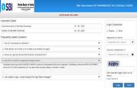 SBI Pharmacist Admit Card 2021, SBI Admit Card,
