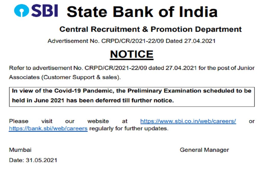 sbi clerk prelims postponed, sbi clerk exam postponed, sbi clerk exam date, sbi clerk prelims exam, sbi clerk 2021 sbi clerk exam date 2021