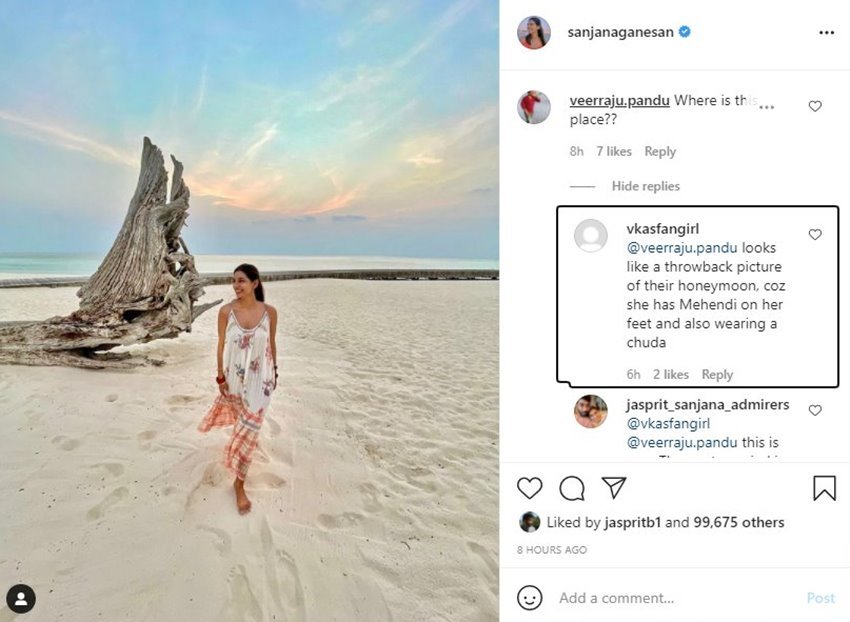 Sanjana Ganesan Jasprit Bumrah2