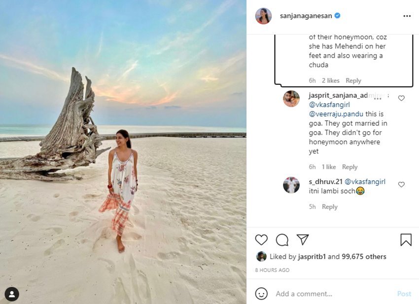 Sanjana Ganesan Jasprit Bumrah3