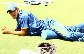 Smit Patel at a training session