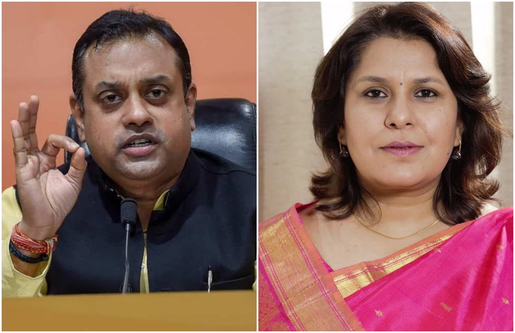 sambit patra, Supriya Shrinate, TV debate, Aaj tak, BJP, congress, nali ka keeda, modi government, twitter trend, national news jansatta