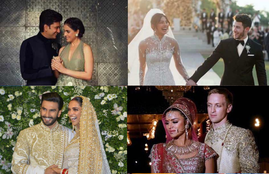 Twice married to a partner, Celebrity wedding