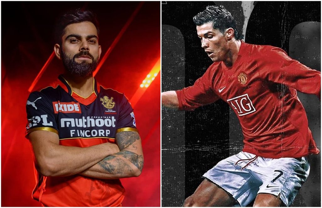 Virat Kohli Cristiano Ronaldo AB de Villiers Yuzvendra Chahal Kyle Jamieson