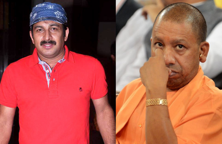 CM Yogi Adityanath, BJP leader Manoj Tiwari